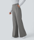 Halara Flex™ DayStretch High Waisted Pocket Work Flare Pants - Silent Storm