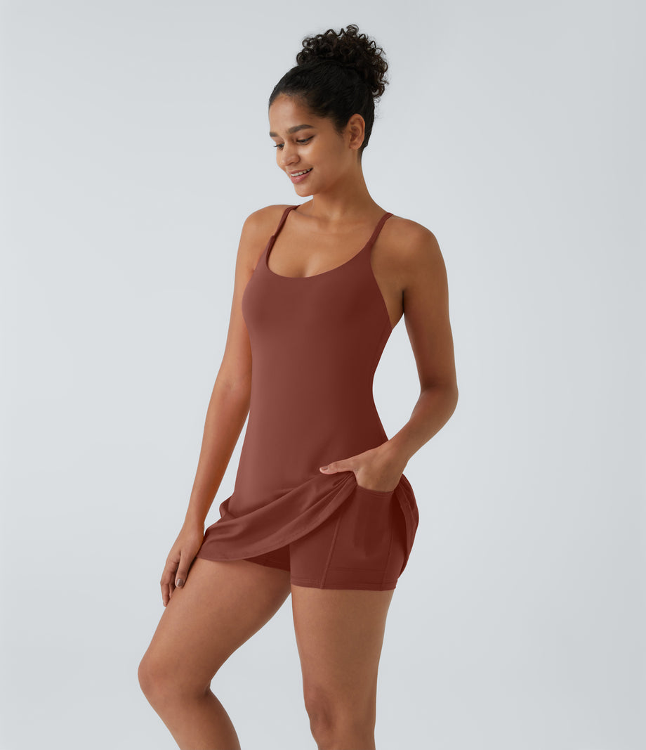 SoftlyZero™ Plush Backless Active Dress-Easy Peezy Edition - Sequoia