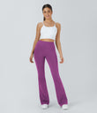 DayStretch High Waisted Pocket Flare Yoga Leggings - Deep Orchid