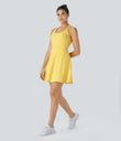 Flare Mini Dance Active Dress-Longer Length - Goldfinch