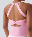 SoftlyZero™ Plush Cut Out Yoga Tank Top A-D Cups - Nosegay