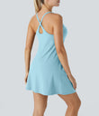 SoftlyZero™ Plush 2-in-1 Pocket Mini Active Dress DD-F Cups - Spun Sugar