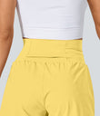 SoftlyZero™ Airy Super High Waisted 2-in-1 Cool Touch Yoga Shorts with Pockets - Goldfinch
