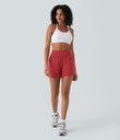 SoftlyZero™ Airy Super High Waisted 2-in-1  Cool Touch Yoga Shorts 5'' with Pockets-Longer Length - Salsa