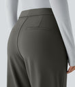 Halara Flex™ DayStretch High Waisted Pocket Work Flare Pants - Deep Red Grey