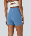 Halara UltraSculpt™ High Waisted Tummy Control Side Pocket Shaping Training Biker Shorts 5'' - Pacific Coast