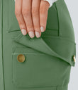 DayStretch High Waisted Zipper Pockets Solid Skinny Cargo Pants - Kashmir