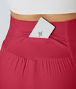 SoftlyZero™ Airy Super High Waisted 2-in-1  Cool Touch Yoga Shorts 5'' with Pockets-Longer Length - Winterberry