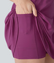 SoftlyZero™ Plush Backless Active Dress-Longer Length-Easy Peezy Edition - Ume Purple