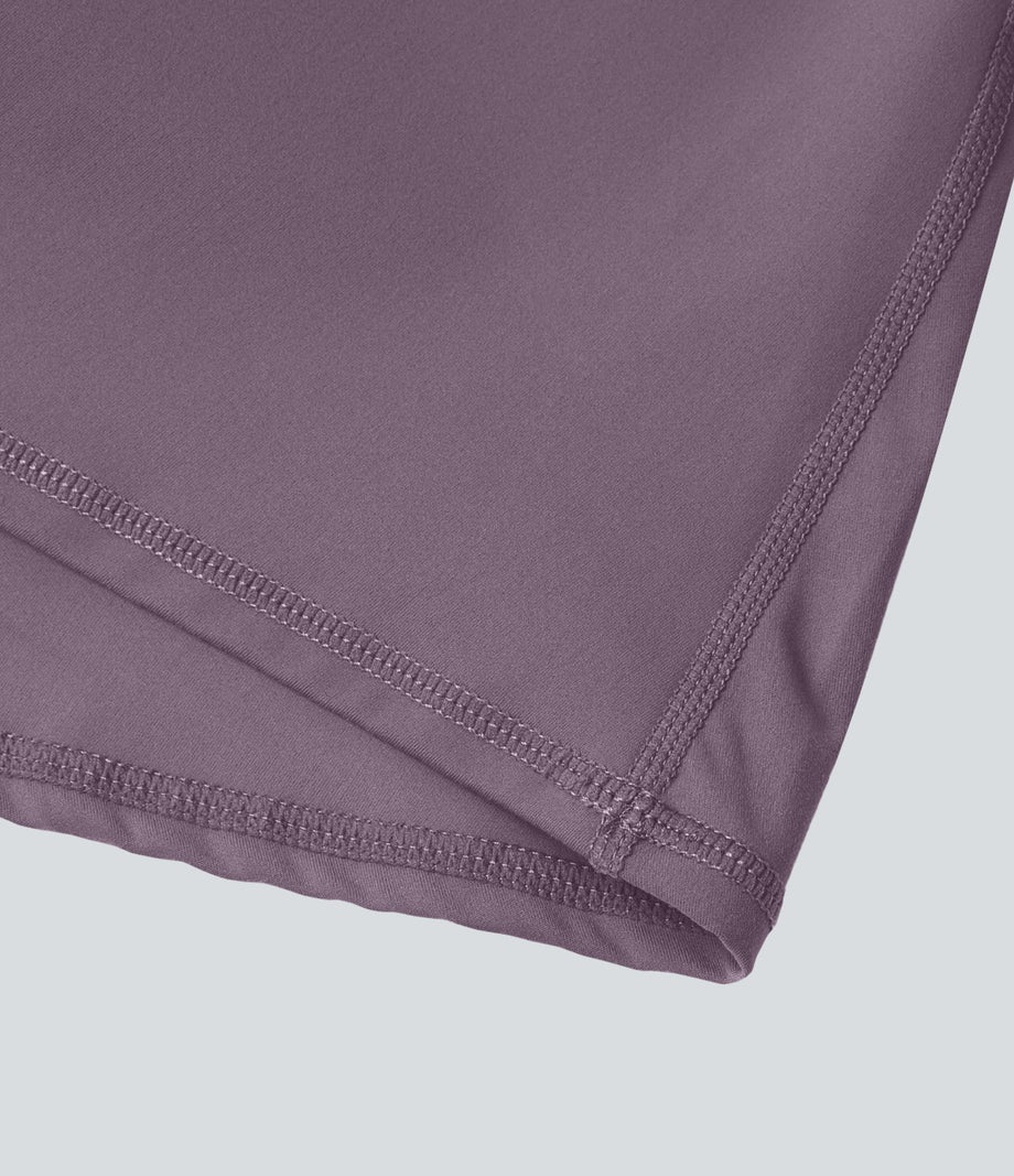 SoftlyZero™ Plush Backless Active Dress - Tulip Purple