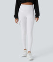 DayStretch High Waisted Cargo Pocket Skinny Yoga Leggings - White