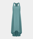 Breezeful™ Backless Racerback Side Pocket High Low Flowy Midi Quick Dry Casual Dress - Stone Blue