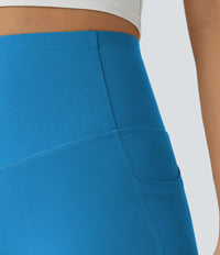 Halara UltraSculpt™ High Waisted Butt Lifting Tummy Control Pocket Shaping Workout Leggings - Vallarta Blue