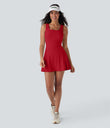 SoftlyZero™ Airy U Neck 2-in-1 Pocket Mini Cool Touch Dance Active Dress-Easy Peezy - Salsa