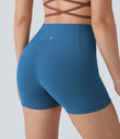 Halara UltraSculpt™ High Waisted Tummy Control Pocket Shaping Training Biker Shorts 3'' - Vallarta Blue