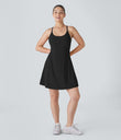 SoftlyZero™ Plush Backless Active Dress-Longer Length-Easy Peezy Edition - Black