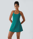 SoftlyZero™ Plush Backless Active Dress-Easy Peezy Edition - Quetzal Green