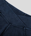 Halara Flex™ High Waisted Crossover Pocket Denim Casual Shorts 3" - Washed Denim Navy Blue