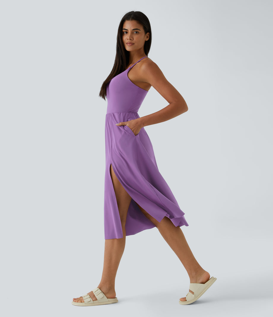 Everyday Midi Chill Dress-La Land - Dewberry