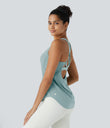 Halara UltraSculpt™ Round Neck Curved Hem Workout Tank Top - Ether