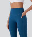Halara UltraSculpt™ High Waisted Tummy Control Butt Lifting Ruched Pocket Shaping Yoga Leggings - Vallarta Blue