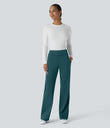 Halara Flex™ DayStretch Mid Rise Side Zipper Pocket Work Flare Pants - Atlantic Deep
