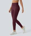 OneForm Seamless Flow High Waisted Booty Scrunch Leggings - Red Mahogany