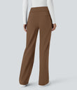 Halara Flex™ DayStretch Mid Rise Side Zipper Pocket Work Flare Pants - Bison