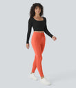 SoftlyZero™ Plush High Waisted Drawstring Pocket Plain Full Length Joggers - Tigerlily