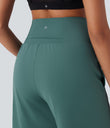 SoftlyZero™ Airy High Waisted Pockets Cool Touch Yoga Bermuda Shorts - Blue Spruce