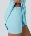 SoftlyZero™ Plush Double Straps 2-Piece Pocket Slip Dance Active Dress A-D Cups - Spun Sugar