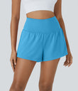 SoftlyZero™ Airy Super High Waisted 2-in-1 Cool Touch Yoga Shorts with Pockets - Swim Cap