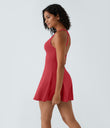 Flare Mini Dance Active Dress-Longer Length - Salsa