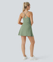 SoftlyZero™ Plush Backless Active Dress - Asparagus