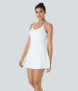 SoftlyZero™ Plush Backless Active Dress - White