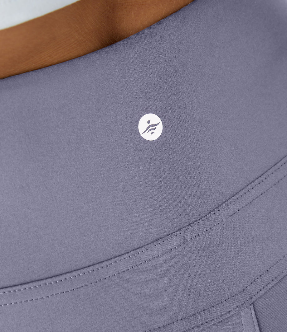 DayStretch High Waisted Pocket Flare Yoga Leggings - Icelandic Blue