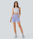 Halara UltraSculpt™ High Waisted Scrunch Butt Lifting Tummy Control Pocket Shaping Workout Biker Shorts 5'' - Baby Lavender