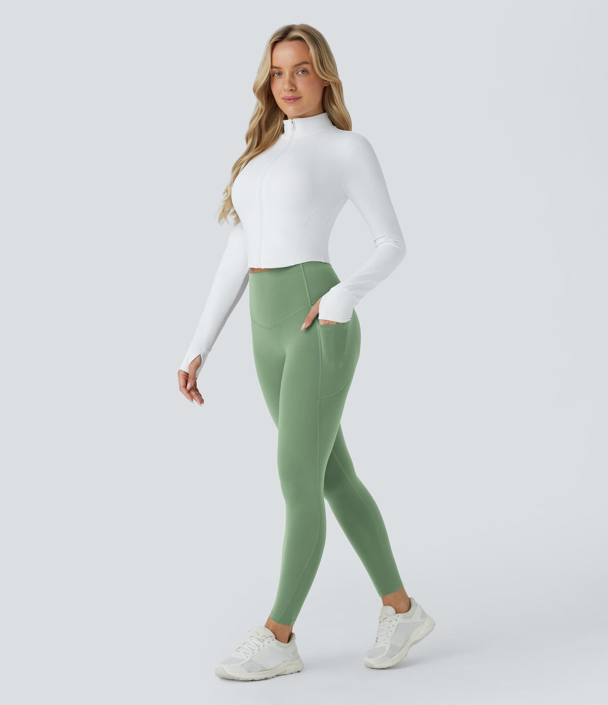 Halara UltraSculpt™ High Waisted Butt Lifting Tummy Control Pocket Shaping Workout Leggings - Kashmir