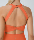 Backless Twisted Active Dress - Dusty Orange