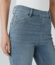 Halara Flex™ High Waisted Pockets Straight Leg Washed Casual Jeans - Cedar Blue Denim