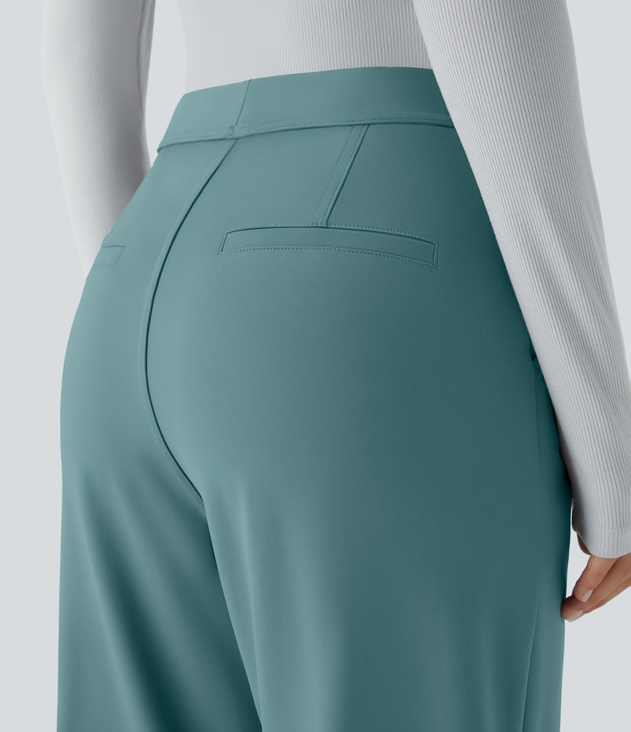 Halara Flex™ DayStretch High Waisted Pocket Work Flare Pants - Arctic
