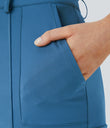 DayStretch High Waisted Zipper Pockets Solid Skinny Cargo Pants - Gloomy Blue
