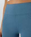 DayStretch High Waisted Pocket Flare Yoga Leggings - Light Azure
