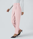 Halara Flex™ High Waisted Pocket Solid Work Tapered Pants - Primrose Pink