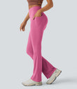Halara UltraSculpt™ High Waisted Tummy Control Pocket Shaping Yoga Bootcut Leggings - Pink Power