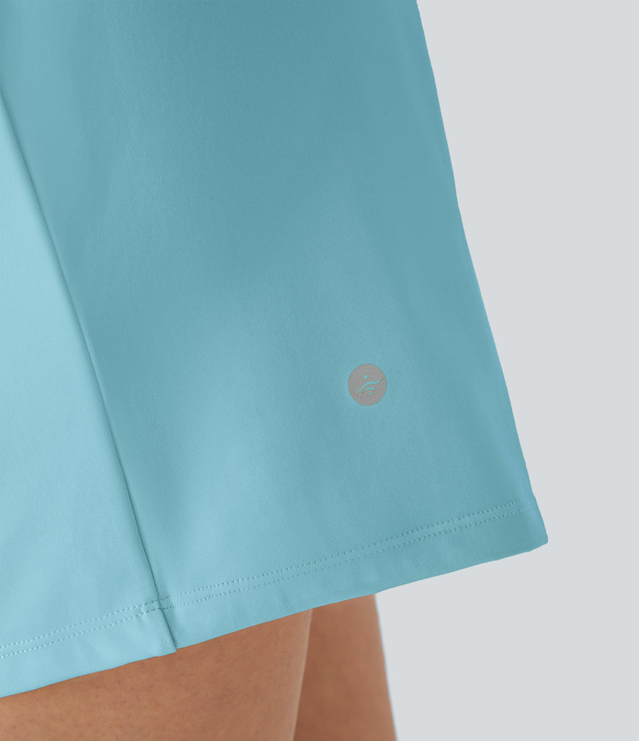 SoftlyZero™ Airy Super High Waisted 2-in-1  Cool Touch Yoga Shorts 5'' with Pockets-Longer Length - Spun Sugar