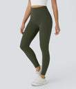 Halara UltraSculpt™ High Waisted Butt Lifting Tummy Control Pocket Shaping Workout Leggings - Deep Woodland Green