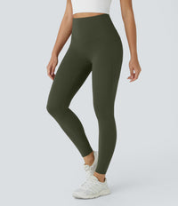 Halara UltraSculpt™ High Waisted Butt Lifting Tummy Control Pocket Shaping Workout Leggings - Deep Woodland Green