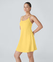 SoftlyZero™ Plush Backless Active Dress-Longer Length-Easy Peezy Edition - Crisp Yellow