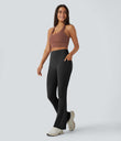 Halara UltraSculpt™ High Waisted Tummy Control Pocket Shaping Yoga Bootcut Leggings - Black
